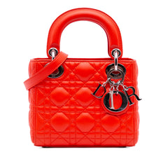 Mini Lambskin Cannage Lady Dior