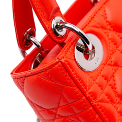 Mini Lambskin Cannage Lady Dior