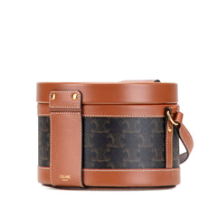 Medium Triomphe Coated Canvas Tambour Crossbody