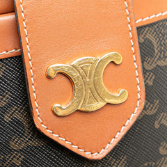 Medium Triomphe Coated Canvas Tambour Crossbody