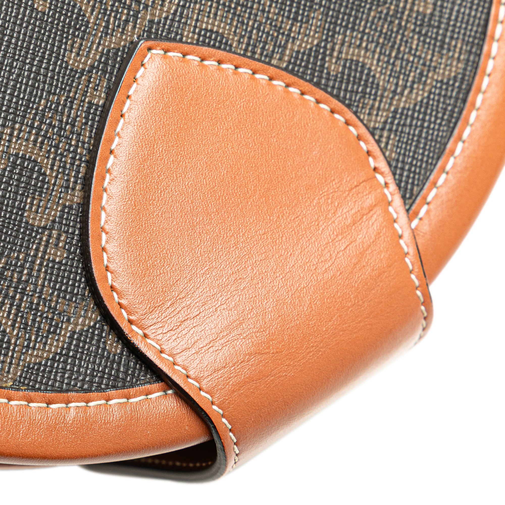 Medium Triomphe Coated Canvas Tambour Crossbody