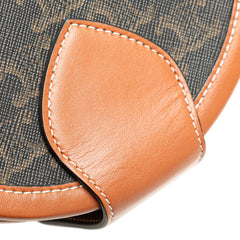 Medium Triomphe Coated Canvas Tambour Crossbody