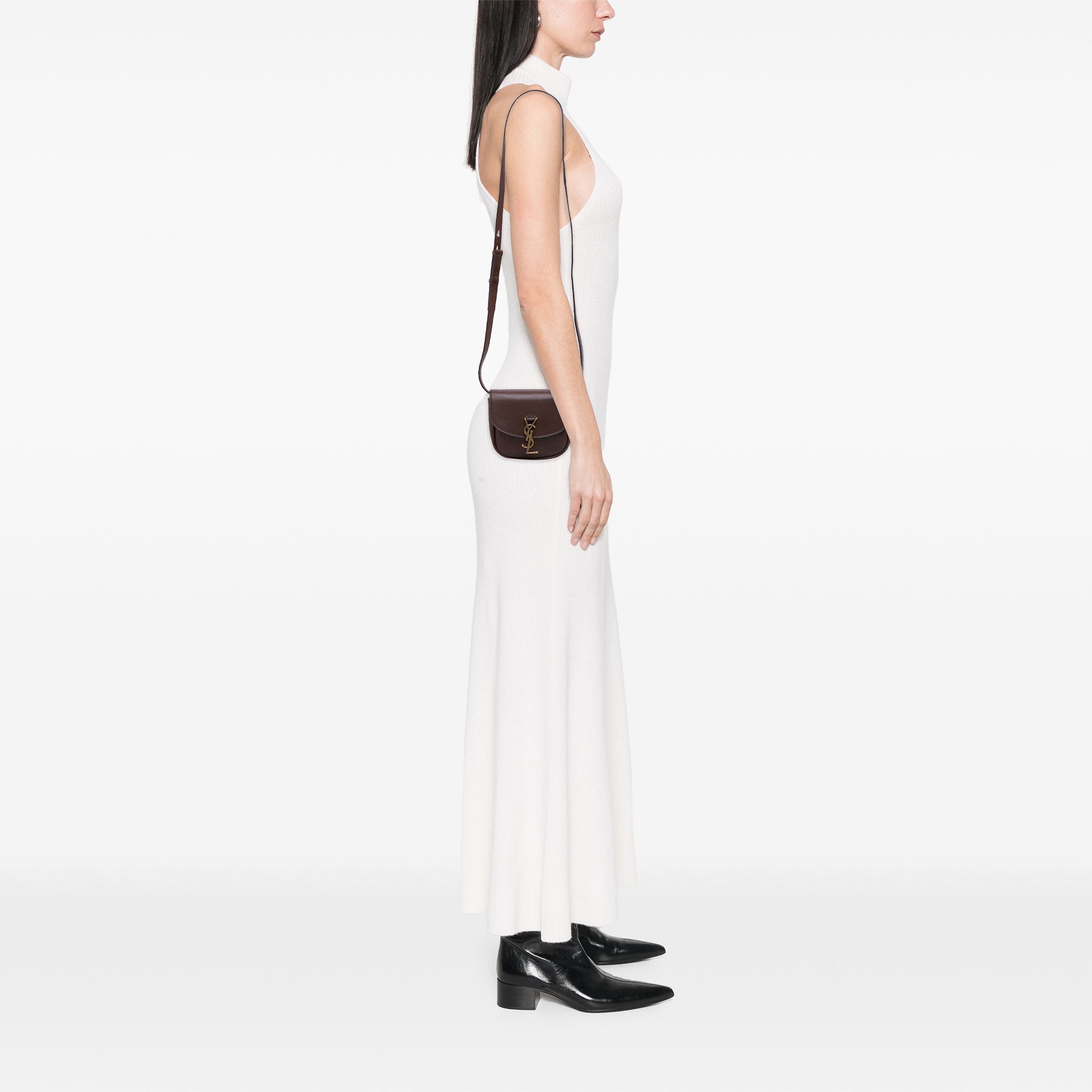 Small Leather Monogram Kaia Crossbody