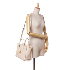 Medium Leather One Stud Top Handle Bag