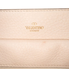 Medium Leather One Stud Top Handle Bag