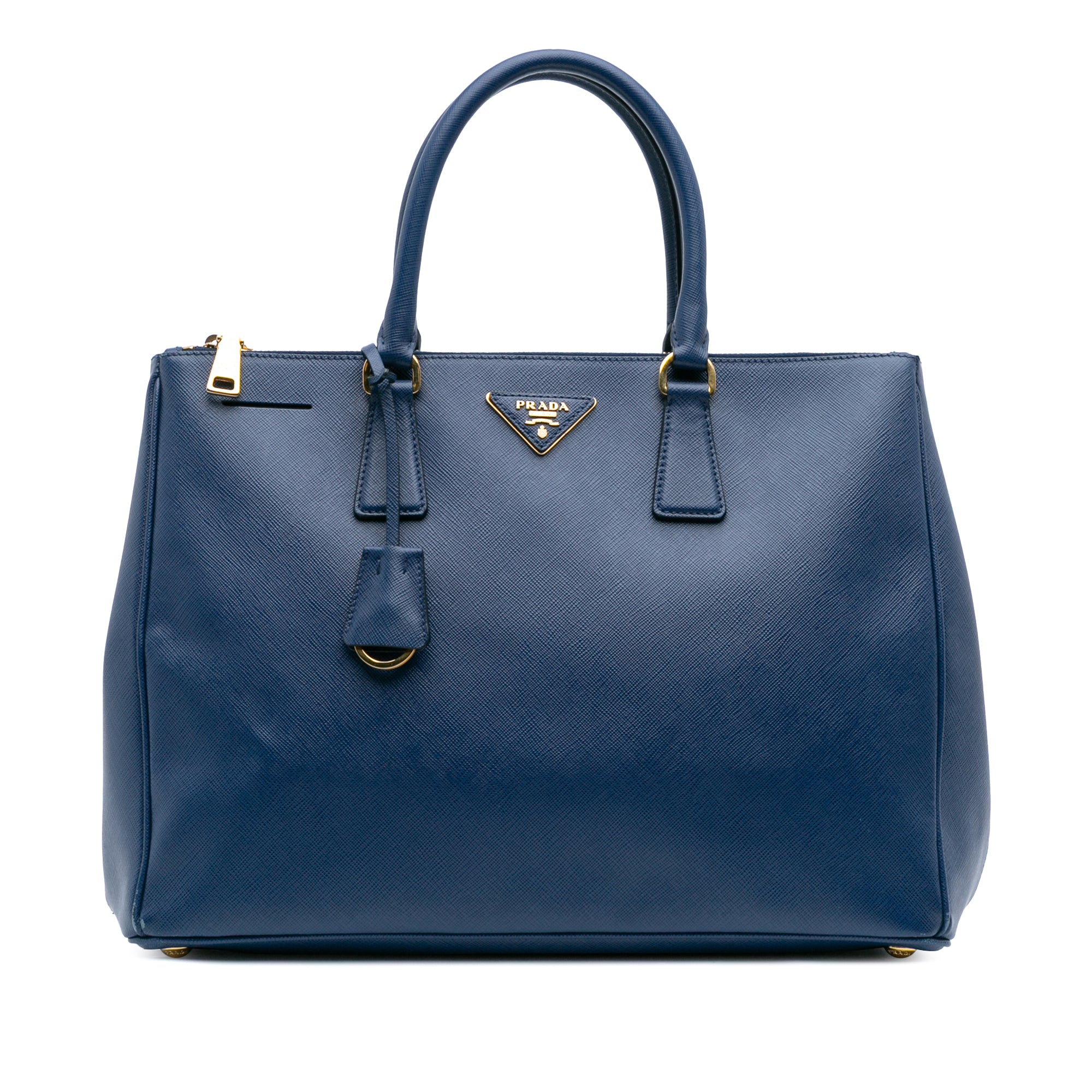 Large Saffiano Lux Galleria Double Zip Tote