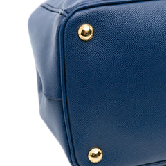 Large Saffiano Lux Galleria Double Zip Tote