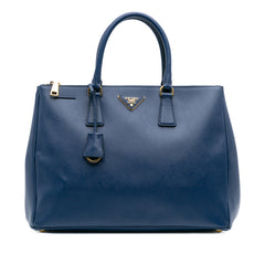 Large Saffiano Lux Galleria Double Zip Tote