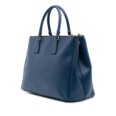 Large Saffiano Lux Galleria Double Zip Tote