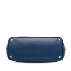Large Saffiano Lux Galleria Double Zip Tote