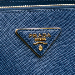 Large Saffiano Lux Galleria Double Zip Tote