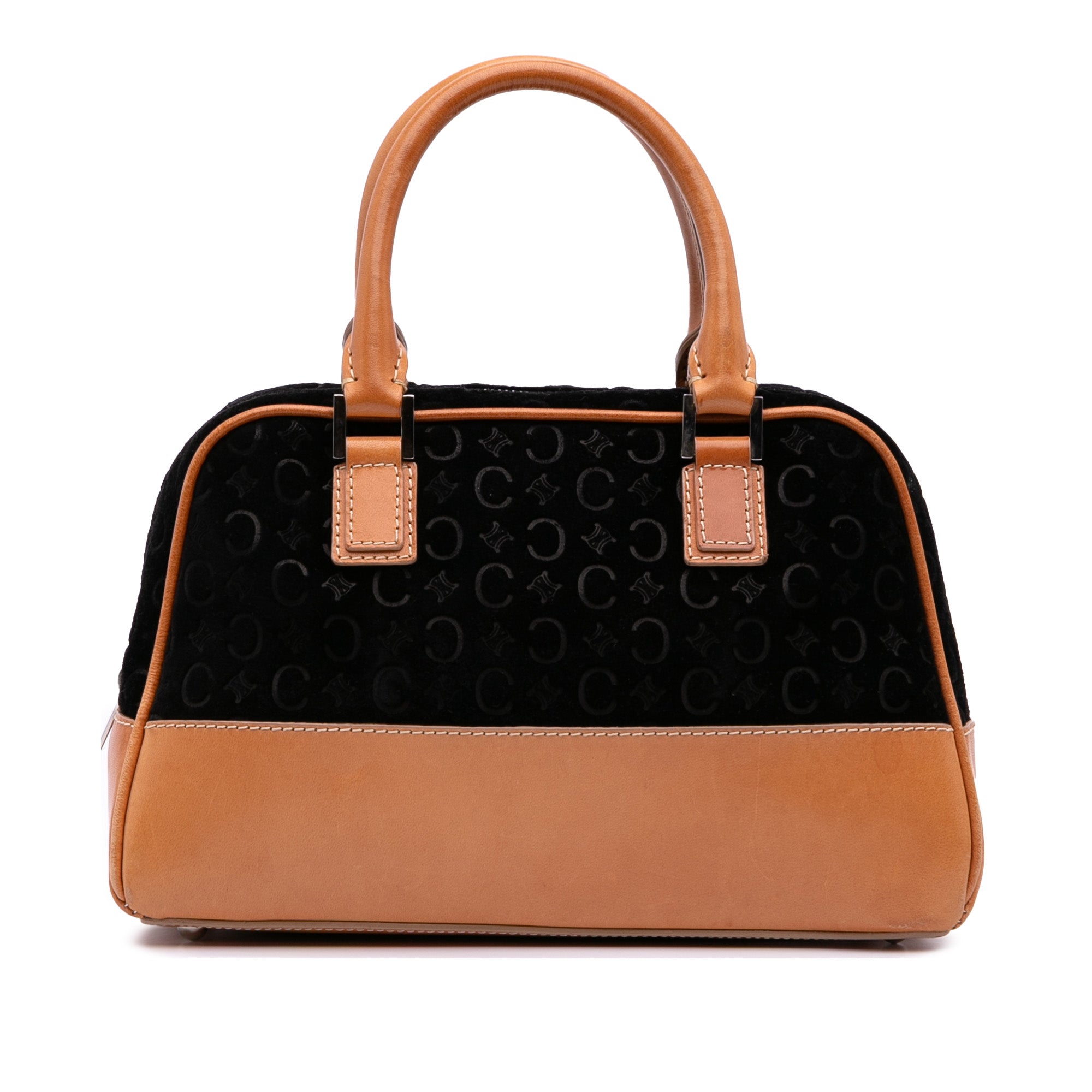 C Macadam Suede Handbag