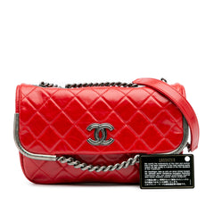 Aged Calfskin CC Chain Frame Flap