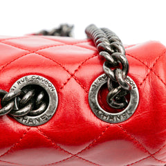 Aged Calfskin CC Chain Frame Flap