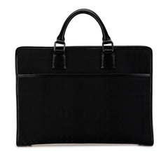 Tonal Check Nylon Business Bag