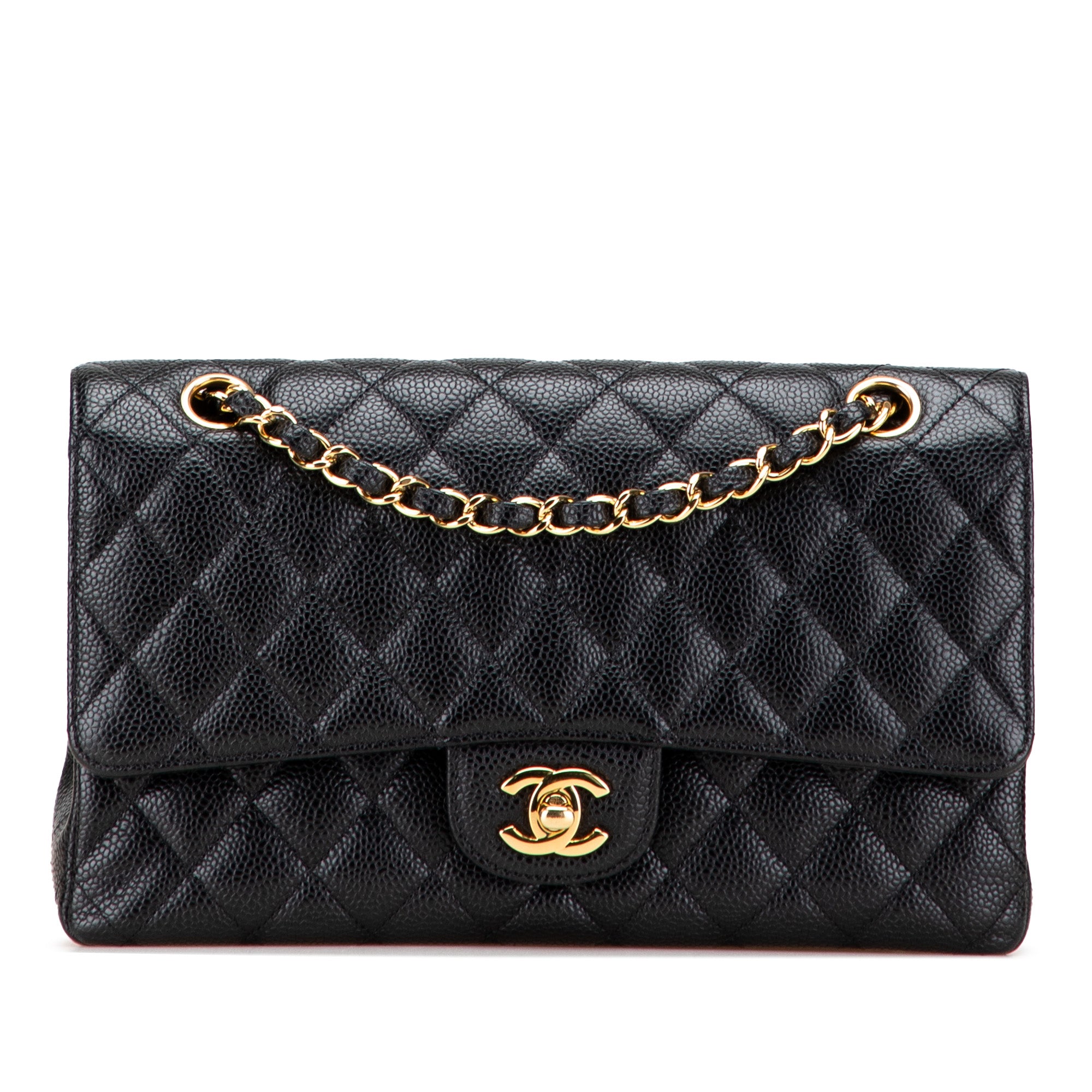 Medium Classic Caviar Double Flap