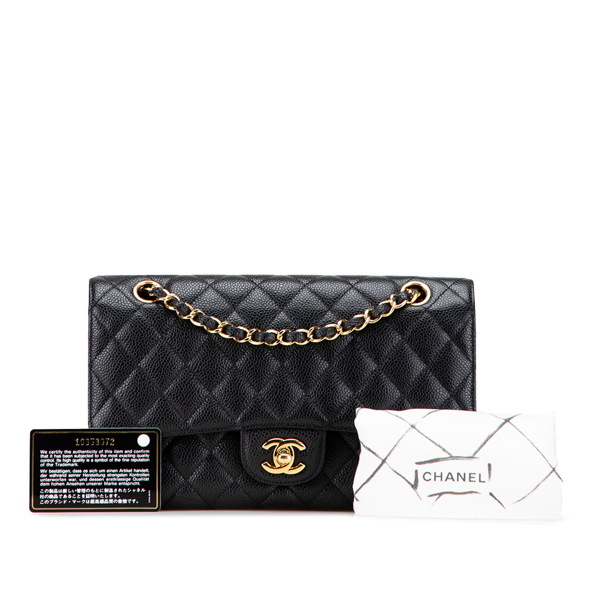 Medium Classic Caviar Double Flap