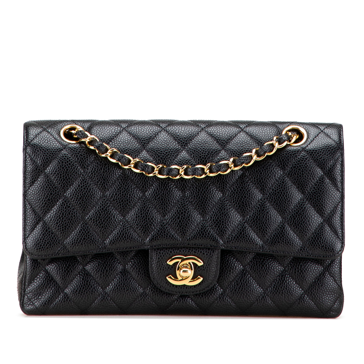 Medium Classic Caviar Double Flap