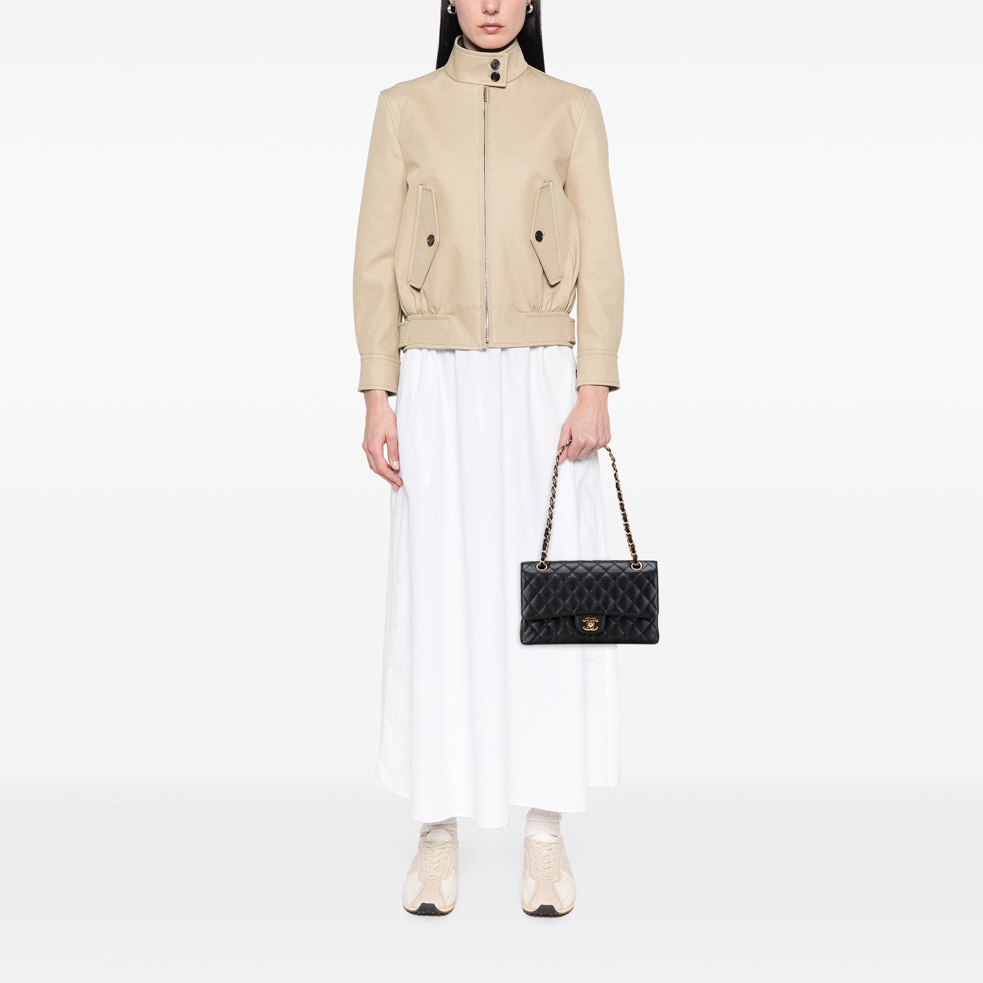 Medium Classic Caviar Double Flap