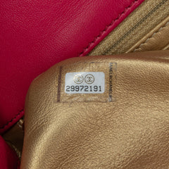 Mini Square Classic Lambskin Pearl Crush Single Flap