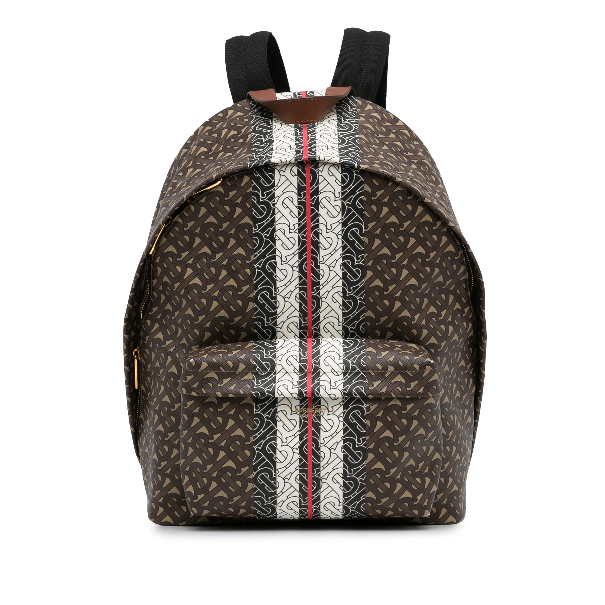 Monogram Stripe E-Canvas Backpack_0