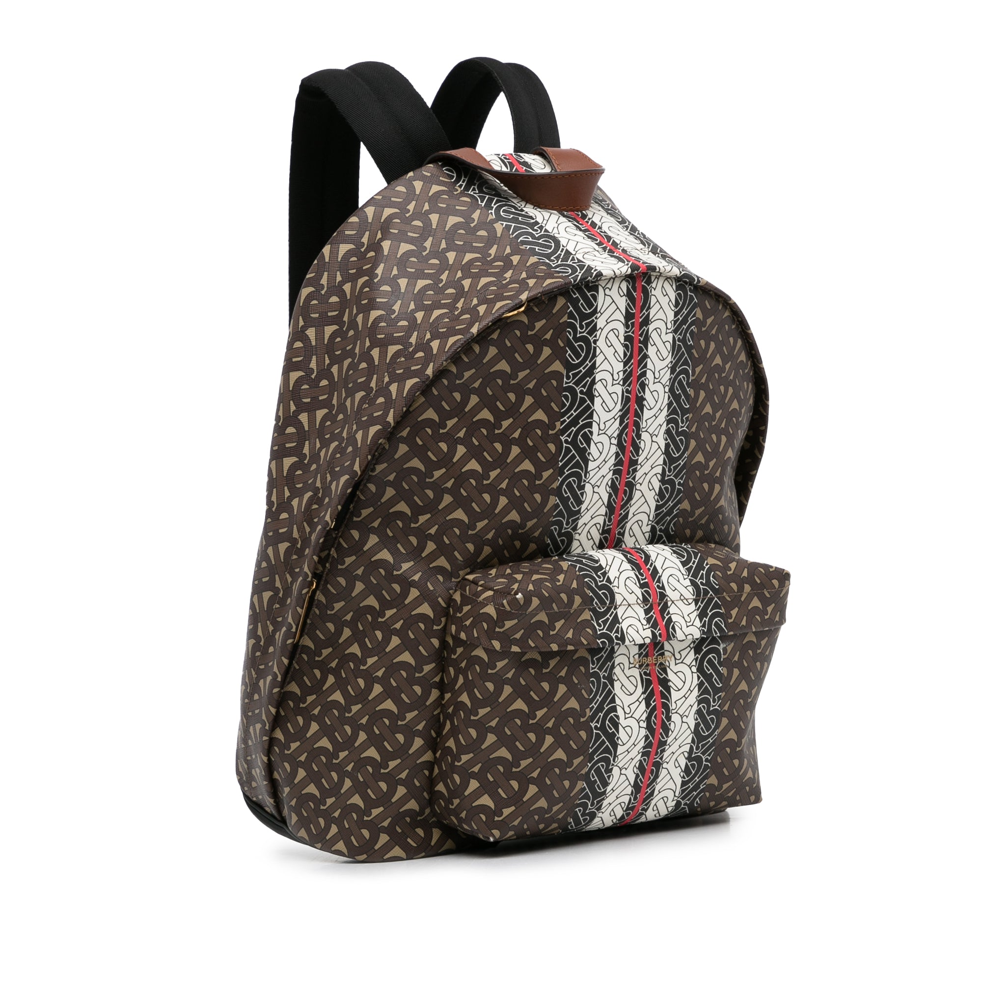 Monogram Stripe E-Canvas Backpack_1