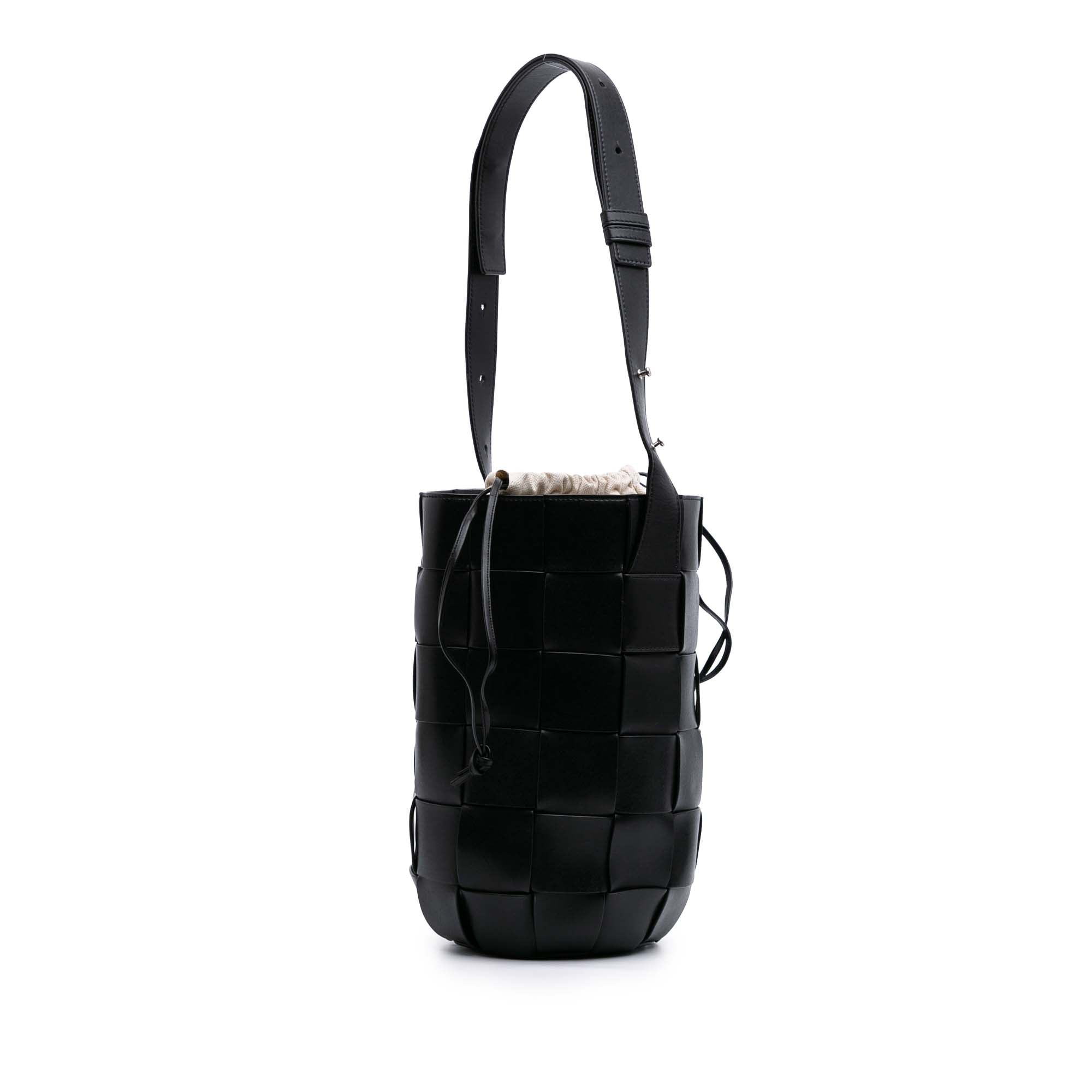Nappa Intrecciato Casette Lantern Bucket