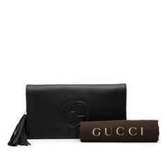 Leather Soho Disco Clutch