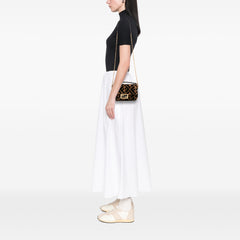 Mini Zucca Shearling Chain Baguette Satchel