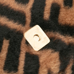 Mini Zucca Shearling Chain Baguette Satchel