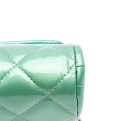 Quilted Patent New Clutch on Chain