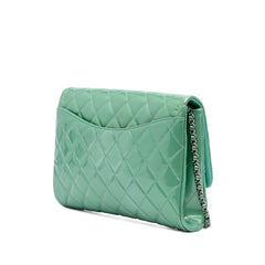Quilted Patent New Clutch on Chain