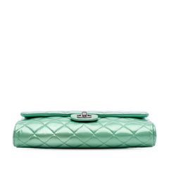 Quilted Patent New Clutch on Chain