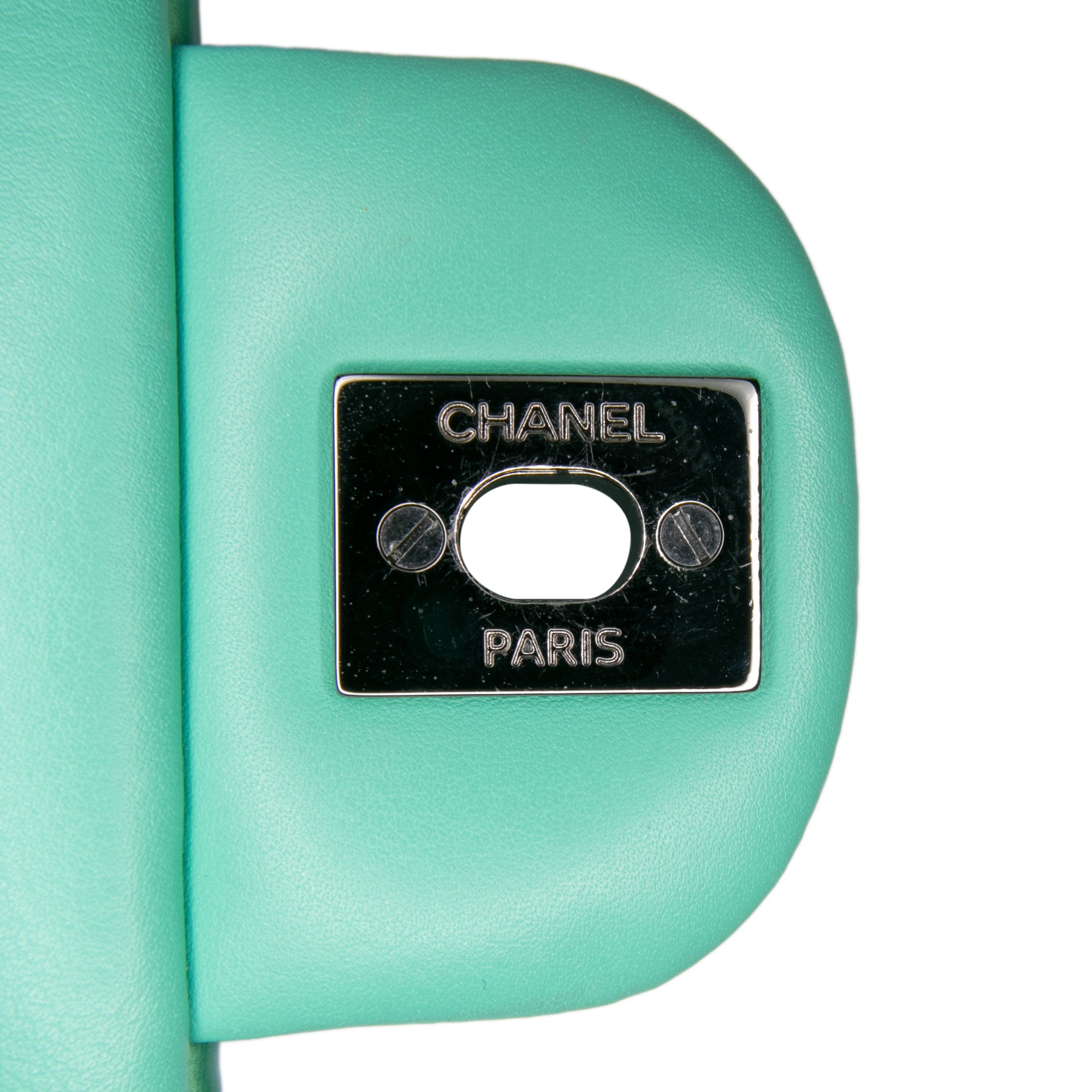 Quilted Patent New Clutch on Chain