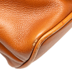 Leather Bamboo Drawstring Backpack