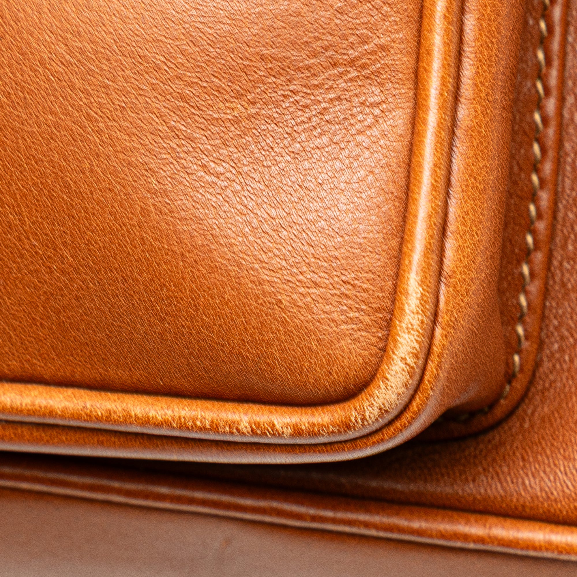 Leather Bamboo Drawstring Backpack