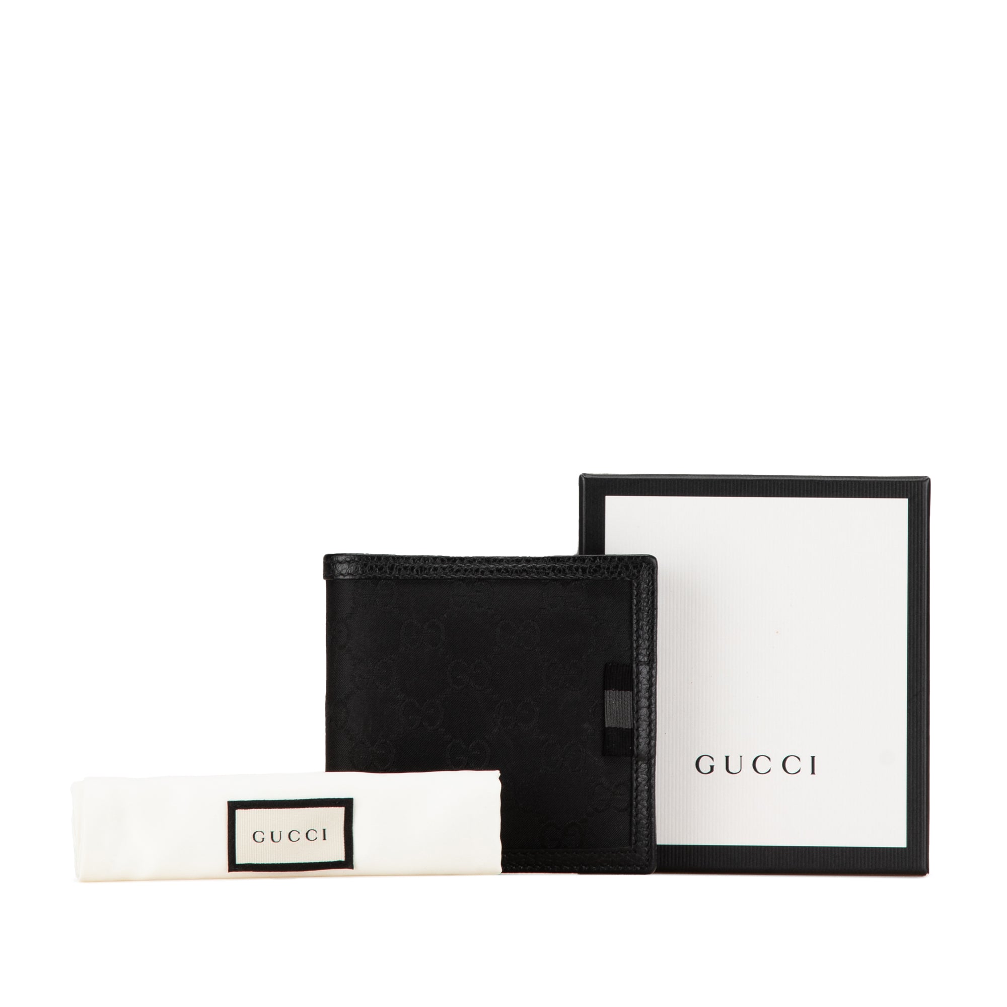 GG Canvas Web Bifold Wallet