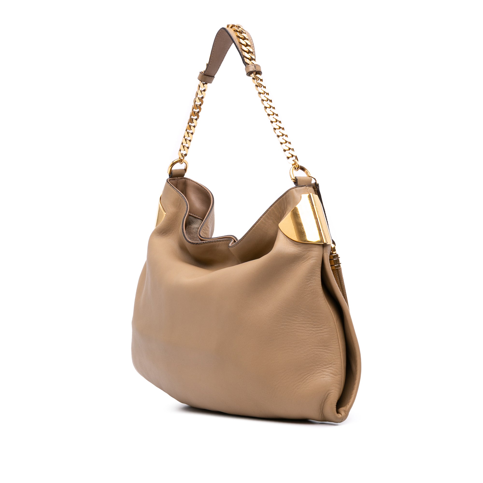 Medium Leather 1970 Chain Hobo Bag