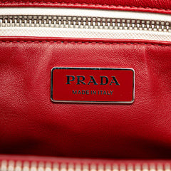 Small Bicolor Saffiano Galleria Double Zip Satchel