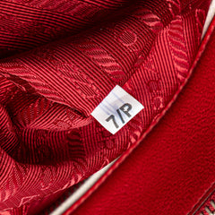 Small Bicolor Saffiano Galleria Double Zip Satchel
