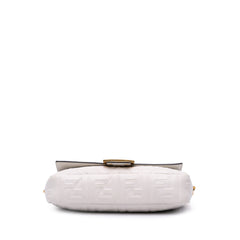 Zucca Embossed Leather Baguette Satchel