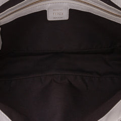 Zucca Embossed Leather Baguette Satchel