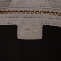 Zucca Embossed Leather Baguette Satchel