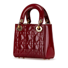 Mini Patent Cannage Lady Dior