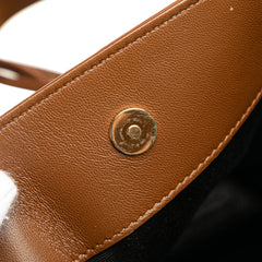 Toy Croc Embossed Suede North South Shopping Tote