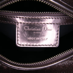Medium Metallic Patent Microcannage Lady Dior
