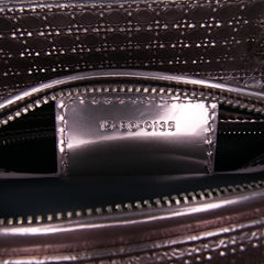 Medium Metallic Patent Microcannage Lady Dior
