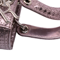 Medium Metallic Patent Microcannage Lady Dior