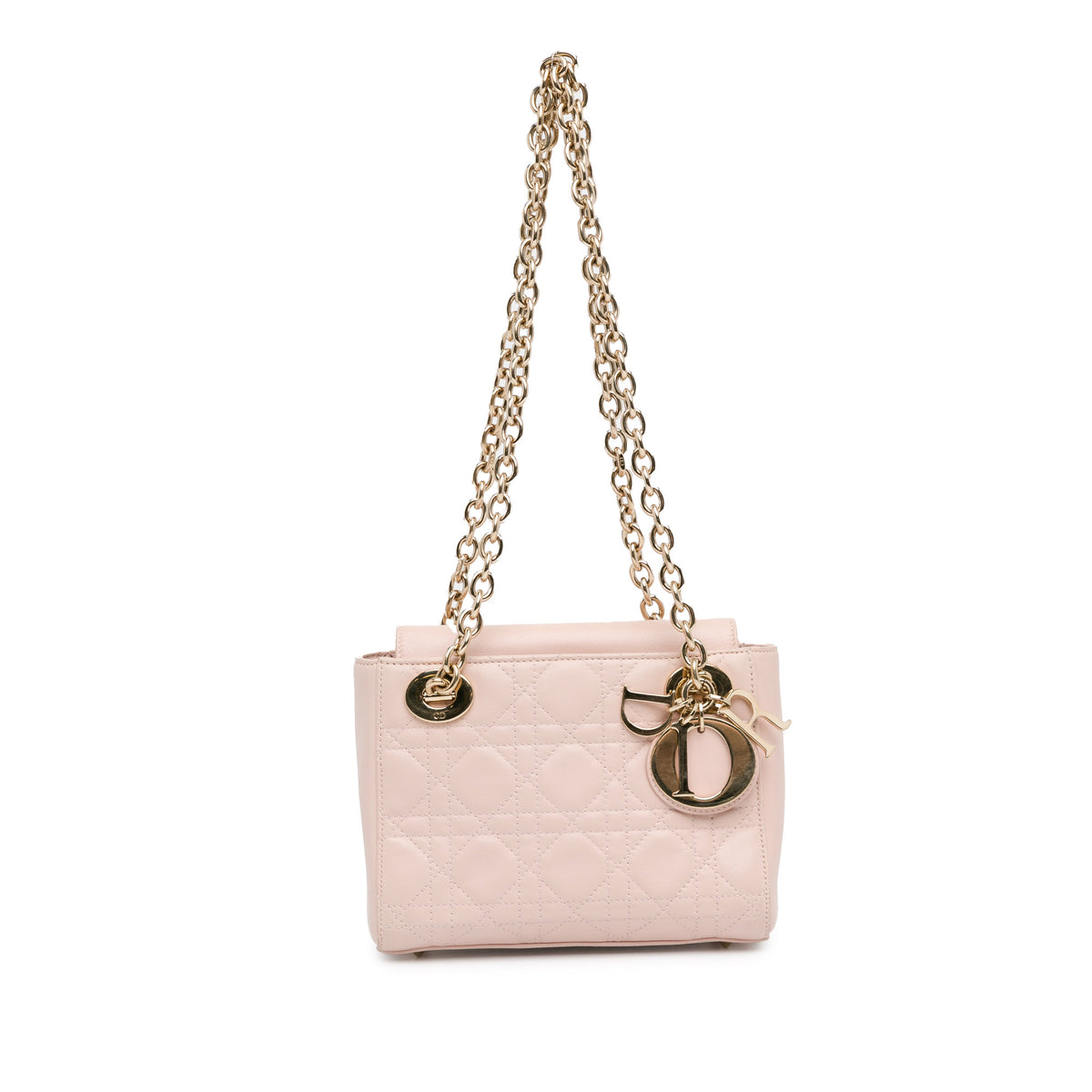 Lambskin Cannage Lady Dior Double Chain Bag_0