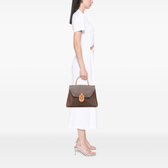 Macadam Coated Canvas Top Handle Bag